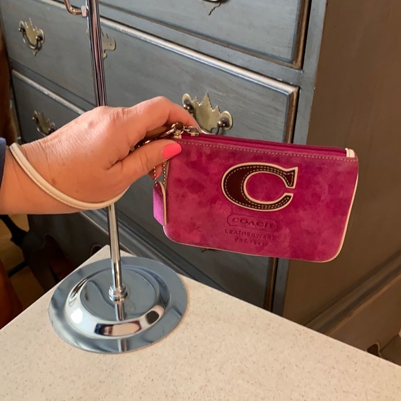 Vintage Coach Suede Wristlet - Picture 5 of 5